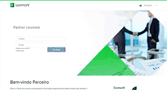 Desktop Screenshot of partner.lexmark.com.br