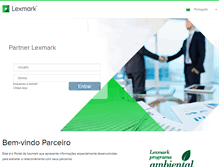 Tablet Screenshot of partner.lexmark.com.br
